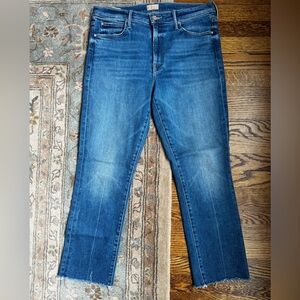 MOTHER Rascal Ankle Frey Jeans in Opposites Attract